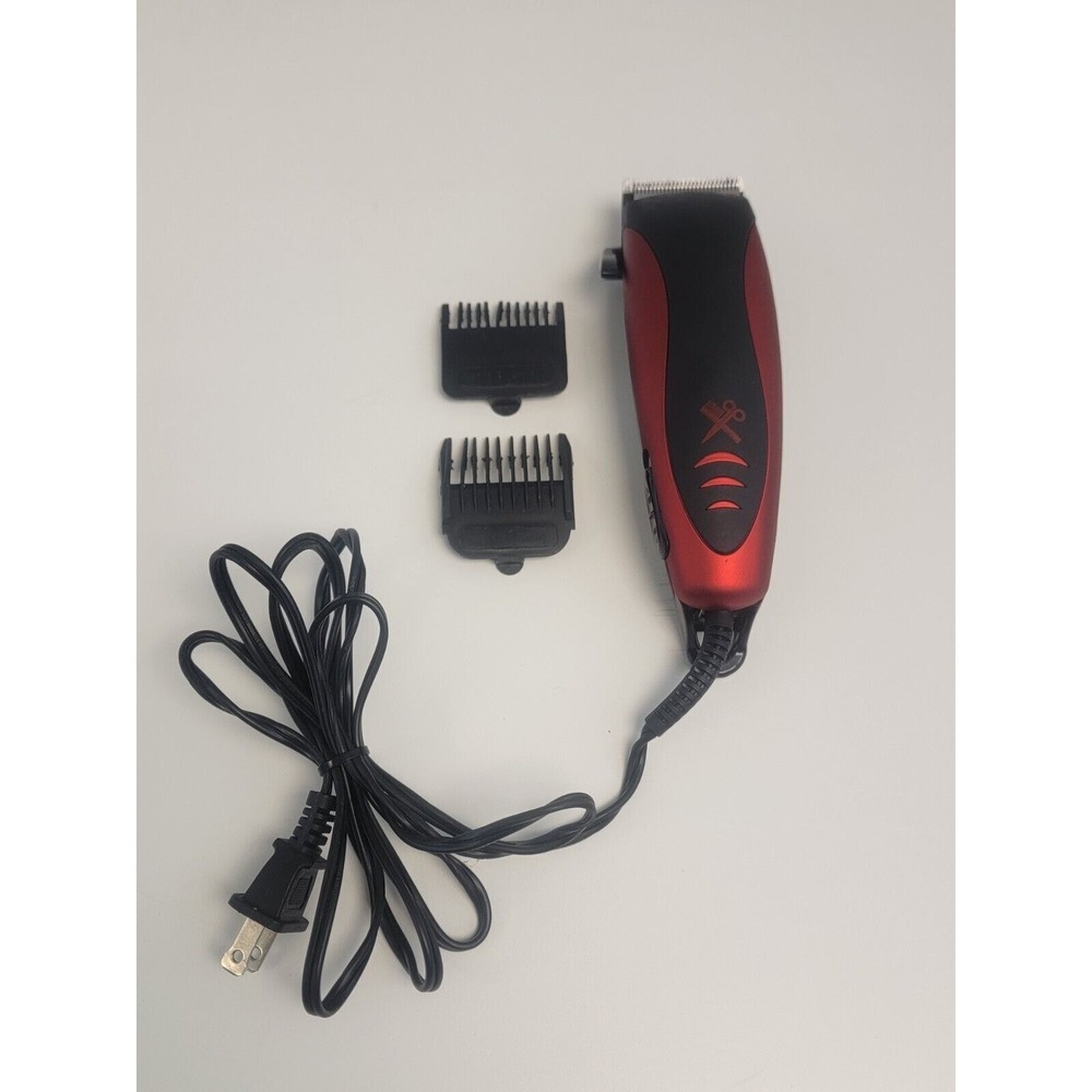 Cutting Edge‎ Pro Clipper 2 Piece Kit Hair Cut Fade Detail Outline CXE1-1002 Red